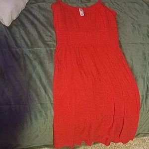 xhilaration orange sun dress